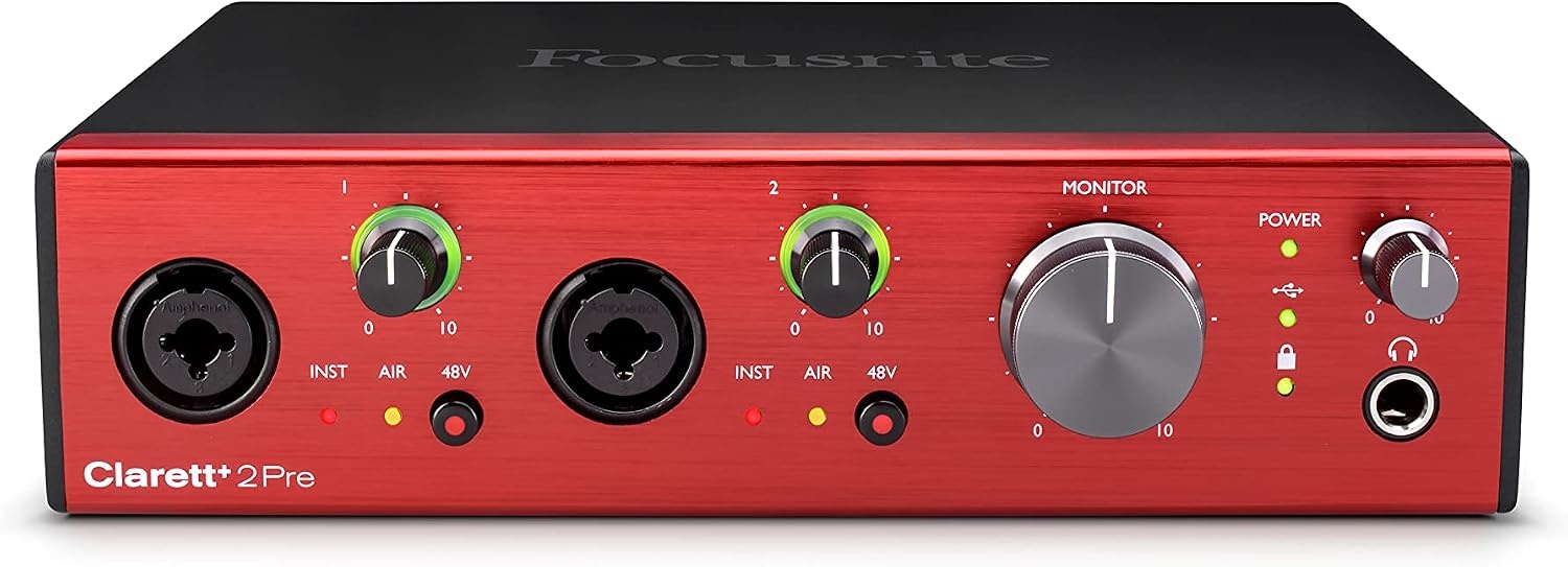 image:imageFocusrite Clarett 2Pre 10In4Out USBC Audio Interface2Pre 10 in4 Out