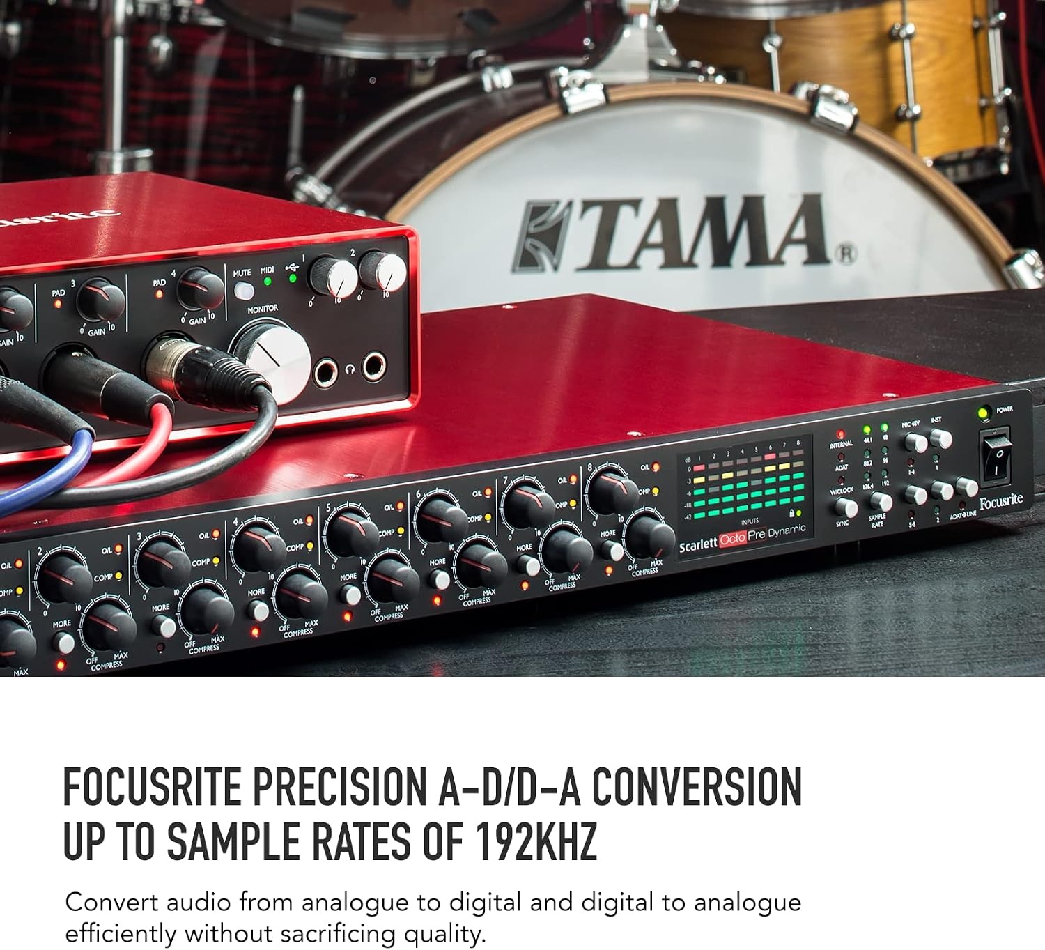 image:imageFocusrite Clarett OctoPre 8In8Out ADAT Microphone PreamplifierScarlett OctoPre Dynamic 8 Mic Pres