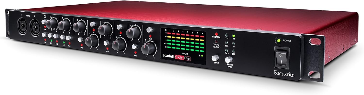 image:imageFocusrite Clarett OctoPre 8In8Out ADAT Microphone PreamplifierScarlett Octopre