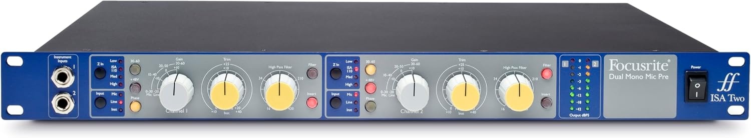 image:imageFocusrite ISA Two 2Channel Microphone PreamplifierISA Two