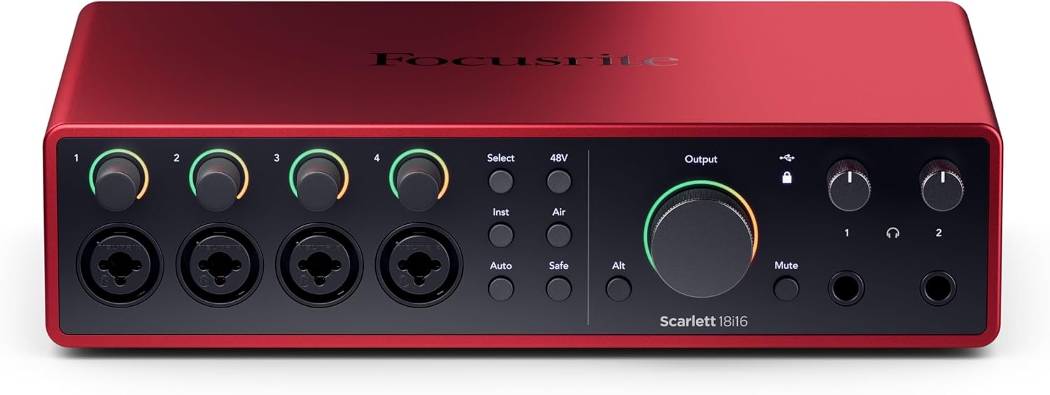 image:imageFocusrite Scarlett 16i16 4th Gen USBC Audio InterfaceScarlett 18i16