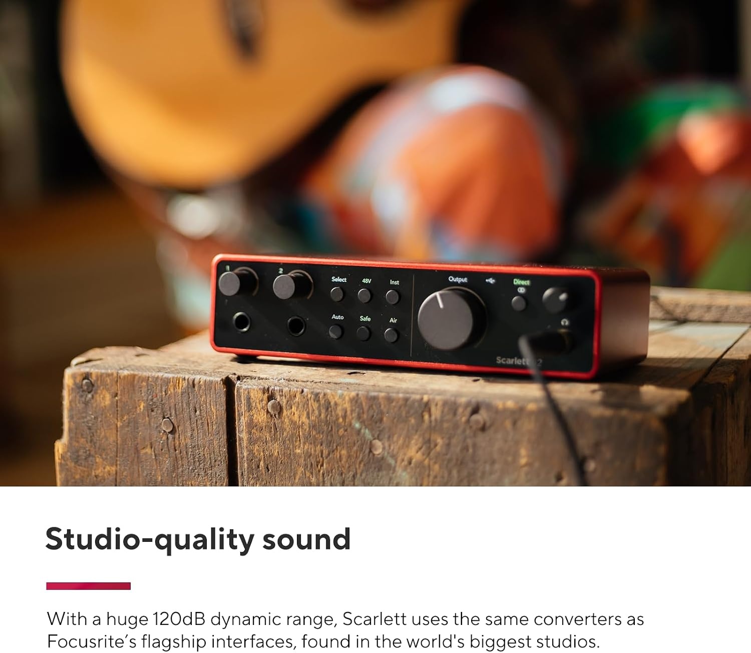 image:imageFocusrite Scarlett Solo 4th Gen USBC Audio Interface2i2 Studio