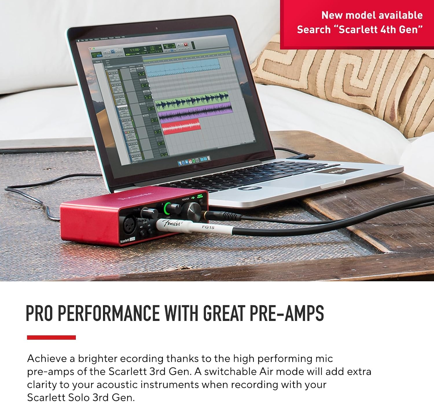 image:imageFocusrite Scarlett Solo 4th Gen USBC Audio InterfaceScarlett Solo