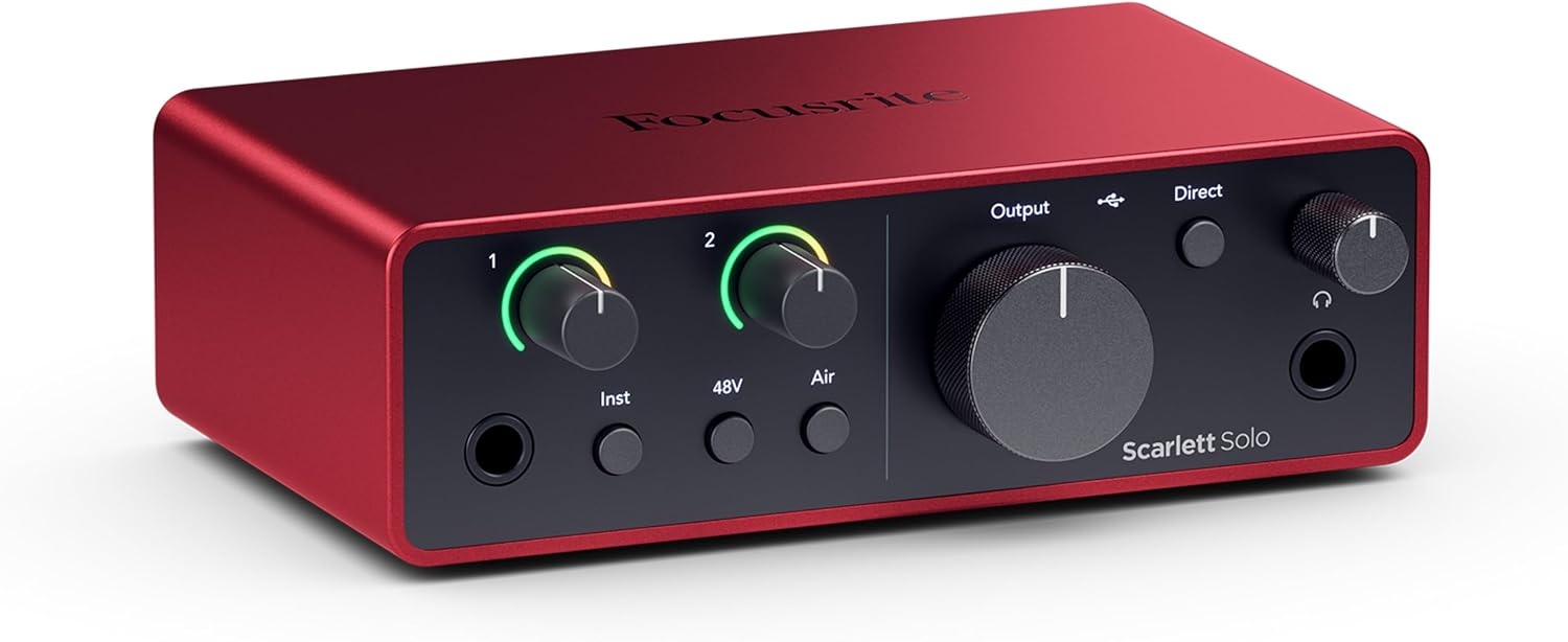 image:imageFocusrite Scarlett Solo 4th Gen USBC Audio InterfaceScarlett Solo