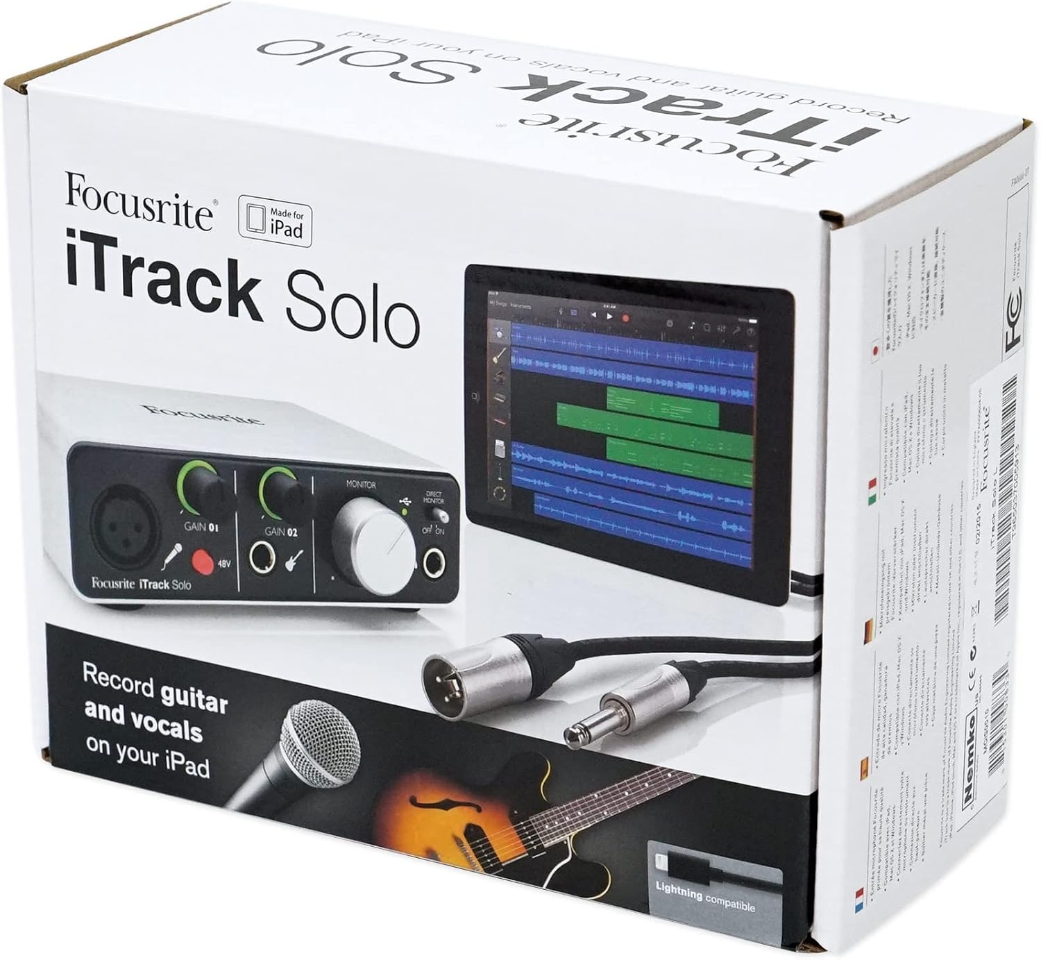 image:imageFocusrite iTrack Solo USB Audio Interface for Mac PC and iPadiTrack Solo Lightning 1mic pre 1inst