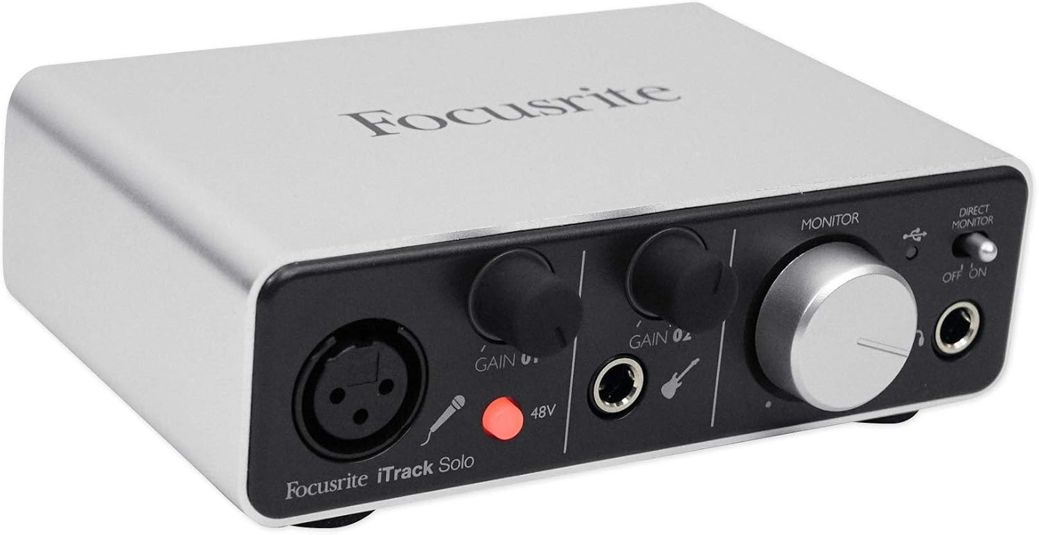 image:imageFocusrite iTrack Solo USB Audio Interface for Mac PC and iPadiTrack Solo Lightning 1mic pre 1inst