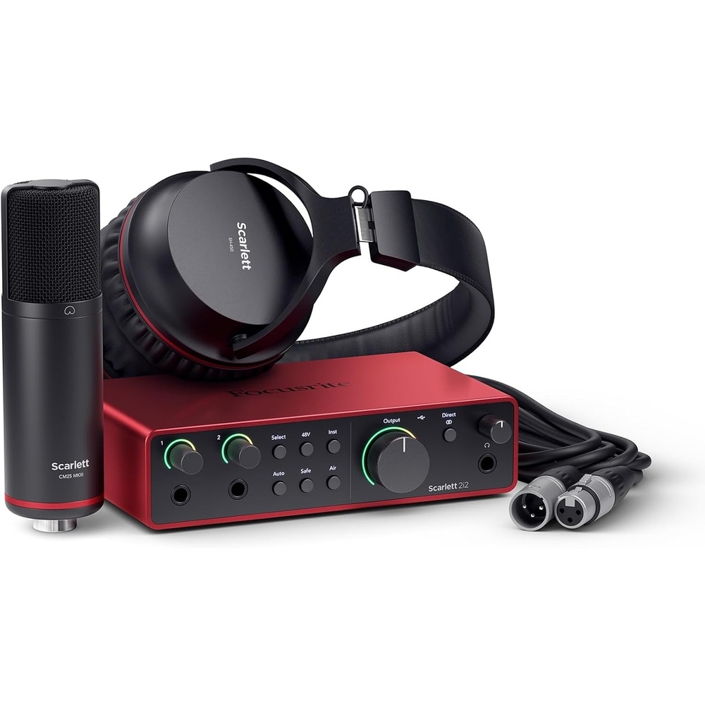 image:imageFocusrite Scarlett Solo 4th Gen USBC Audio Interface2i2 Studio