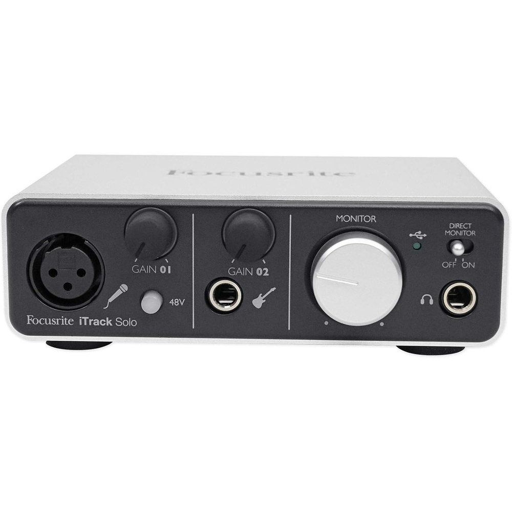 image:imageFocusrite iTrack Solo USB Audio Interface for Mac PC and iPadiTrack Solo  Lightning 1mic pre  1inst
