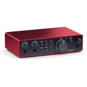 Focusrite Scarlett Solo 4th Gen USB-C Audio Interface(Scarlett 2i2)