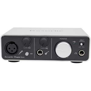 Focusrite iTrack Solo USB Audio Interface for Mac, PC, and iPad(iTrack Solo – Lightning (1-mic pre / 1-inst))